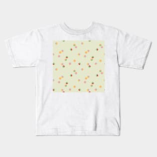 Scattered Dots Minimalist Geometric Pattern - Bright Colorful Combo Kids T-Shirt